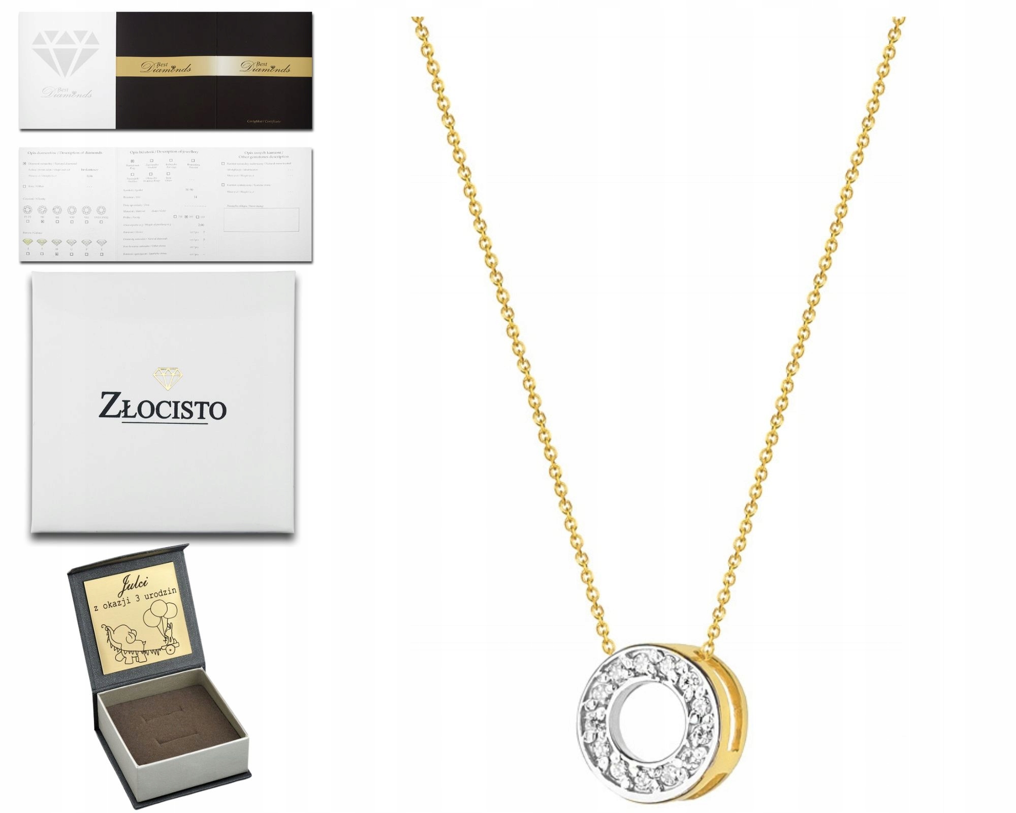 Náhrdelník S Diamanty A Brilianty Celebrity Ring