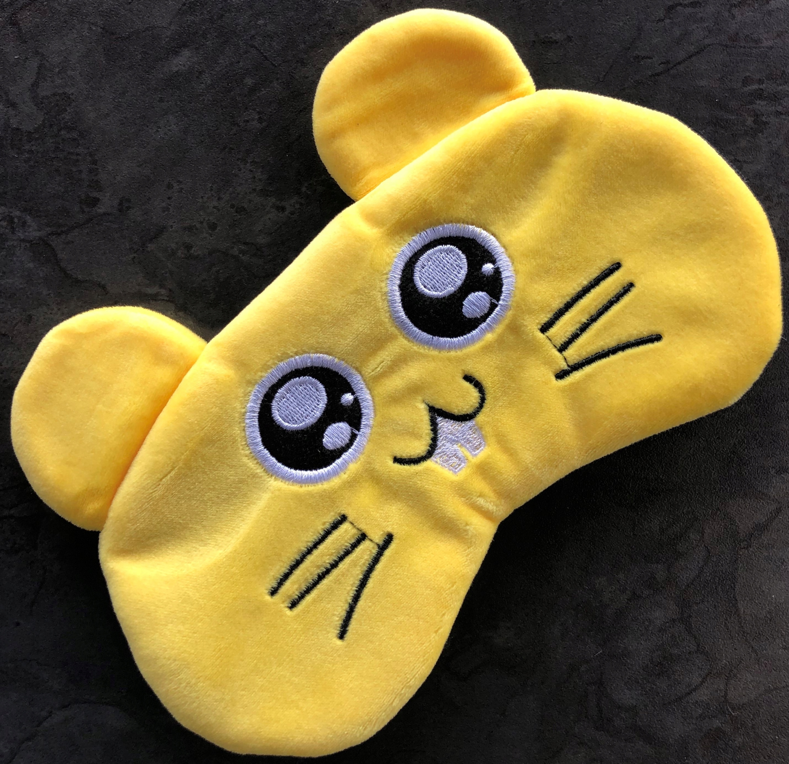 OPASKA NA OCZY MASKA DO SPANIA SNU RELAKSU MYSZ WIEWIÓRKA OLDMAN NA GUMCE Kolor wielokolorowy