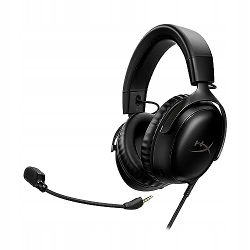HYPERX Cloud III Zestaw Słuchawkowy Gamingowy PC PS5 Xbox Czarny — miniatura 3