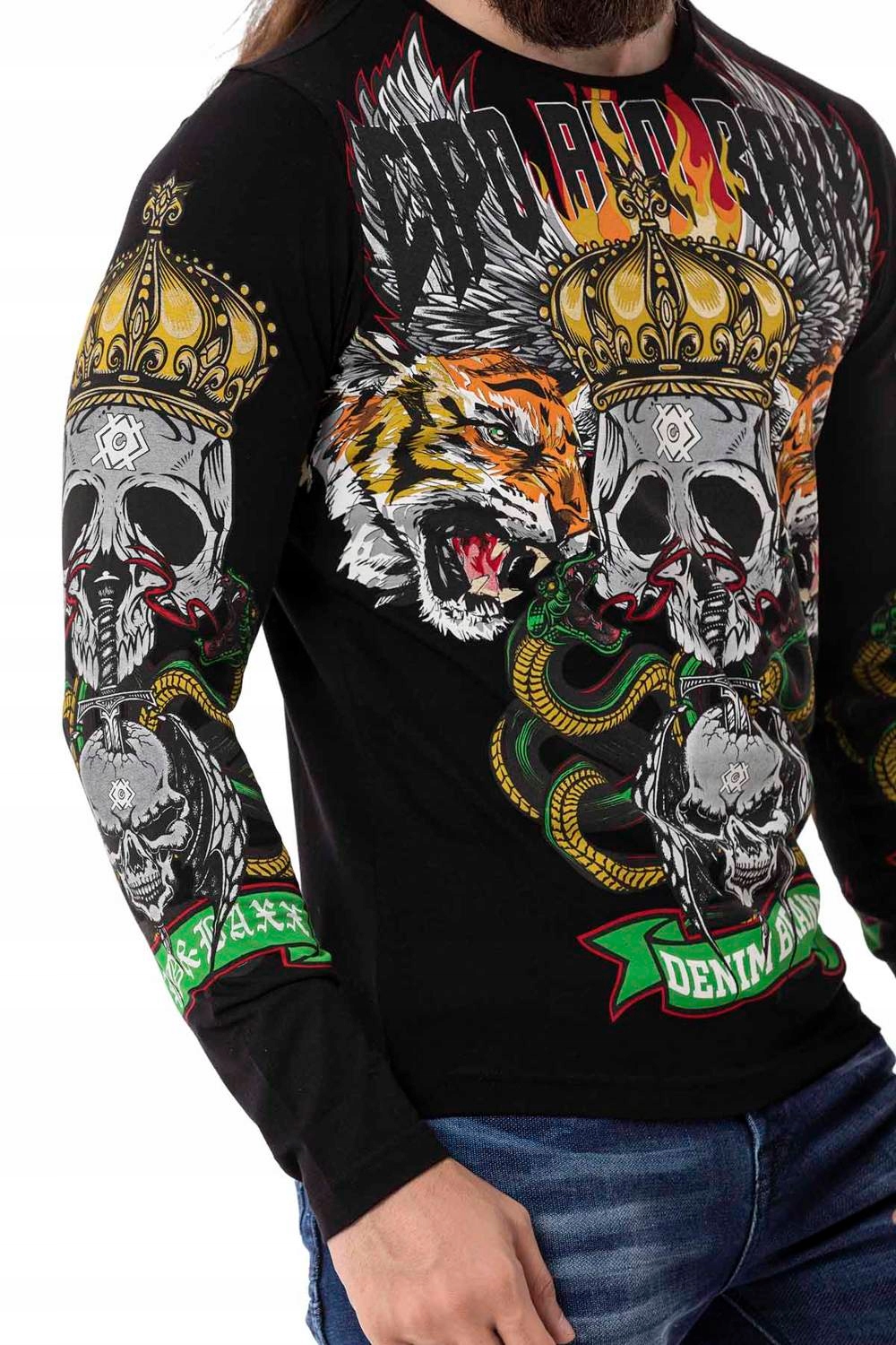 BLUZKA LONGSLEEVE LONG MĘSKI CIPO BAXX NEW Rozmiar L