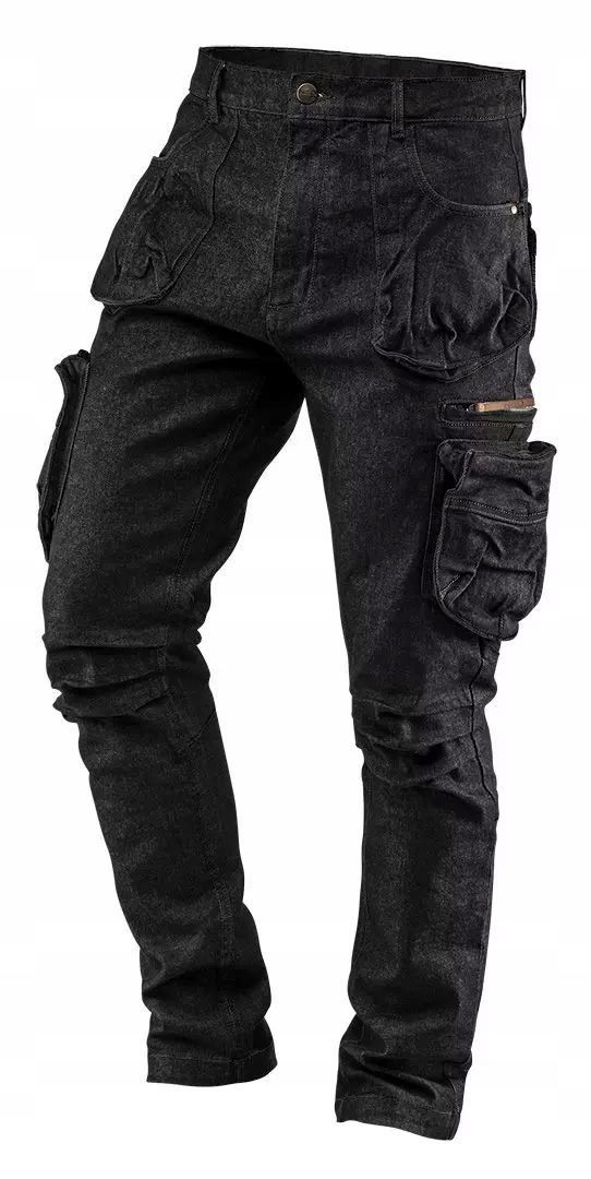 Neo Spodnie Robocze Denim Czarne Roz.l 81-233-L
