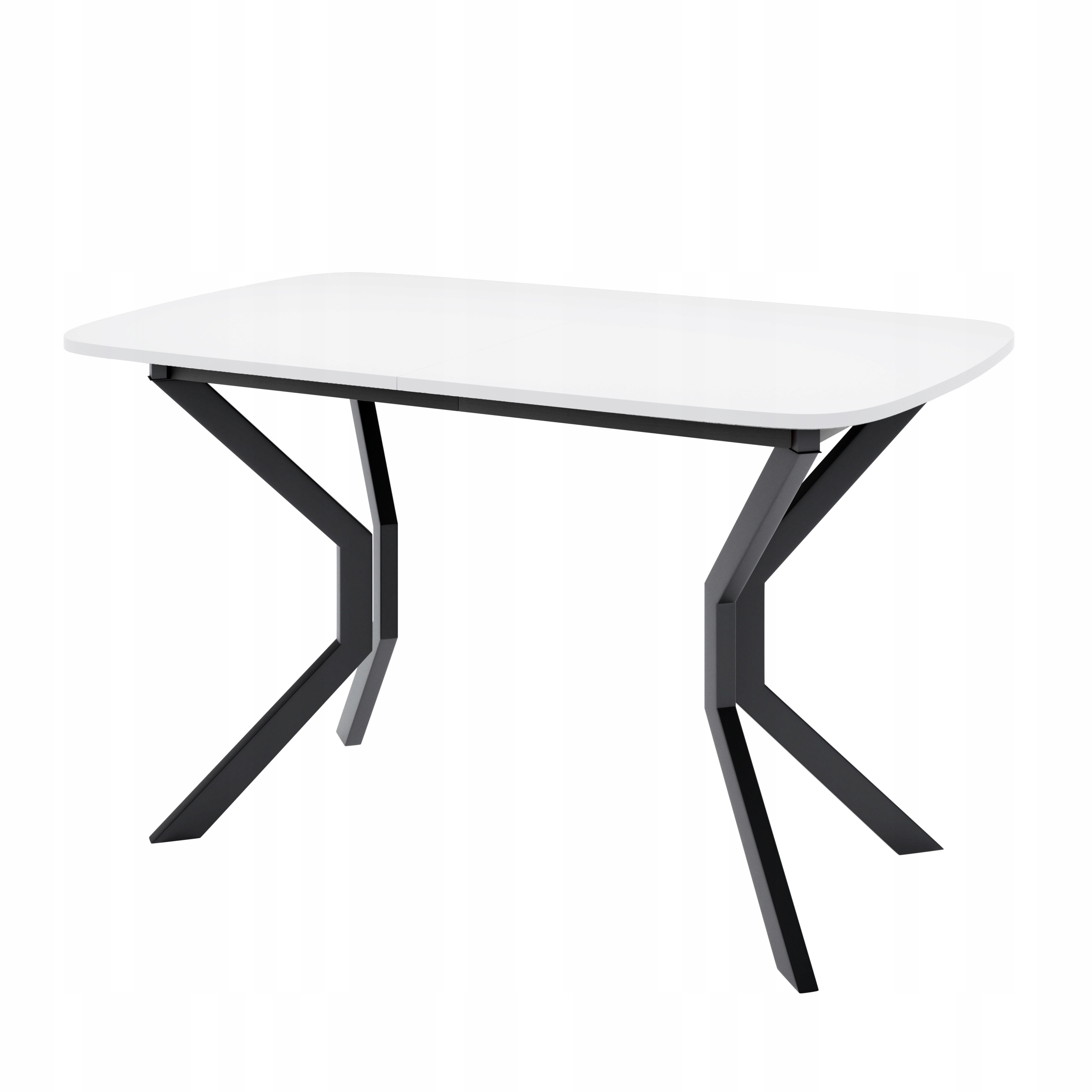 Bílý stůl Nico M 130/170 x 80 cm Rozkládací Moderní do obývacího pokoje Kuchyně