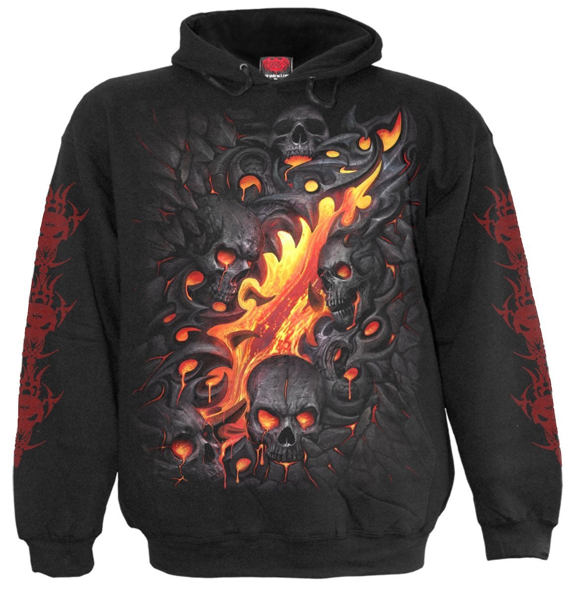 Skull Lava Mikina Spiral XL