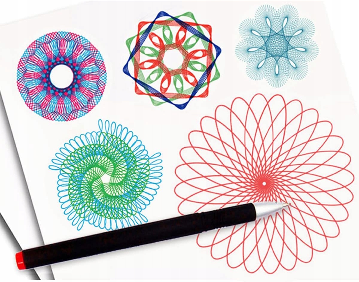 SPIROGRAF ZESTAW DO RYSOWANIA WZORÓW ZABAWKA EDUKACYJNA Rodzaj inne