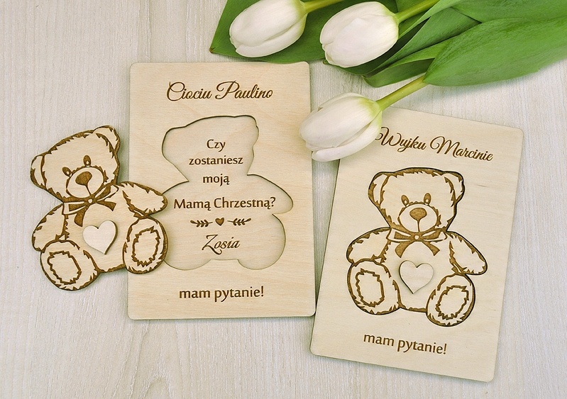 CHRZEST PROŚBA PYTANIE CIOCIU ZOSTANIESZ CHRZESTNĄ Marka inna