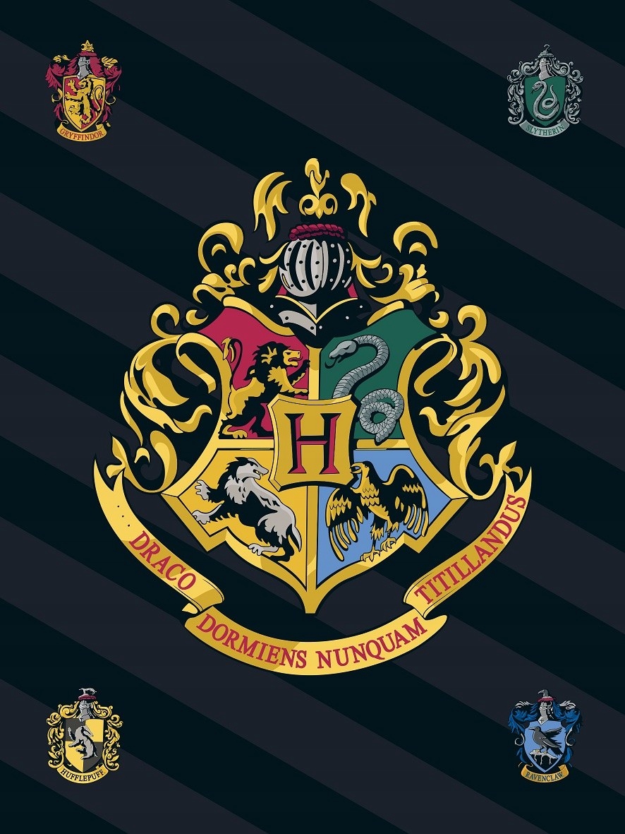 KOC Z POLARU 100 X 140 CM HARRY POTTER HOGWART HERB