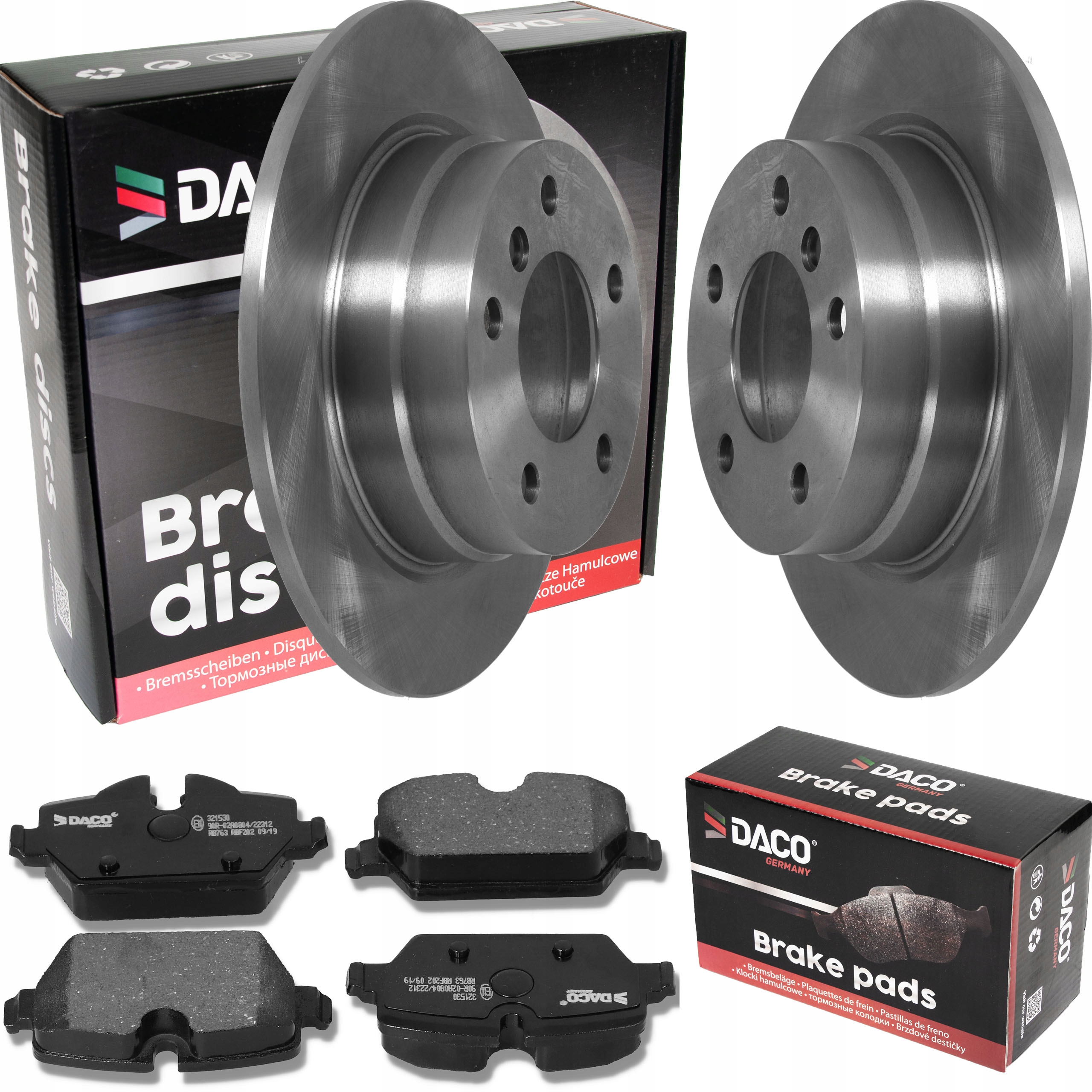 600306 - Диски і колодки Daco BMW 1 E81 / 1 E87 04-Задній
