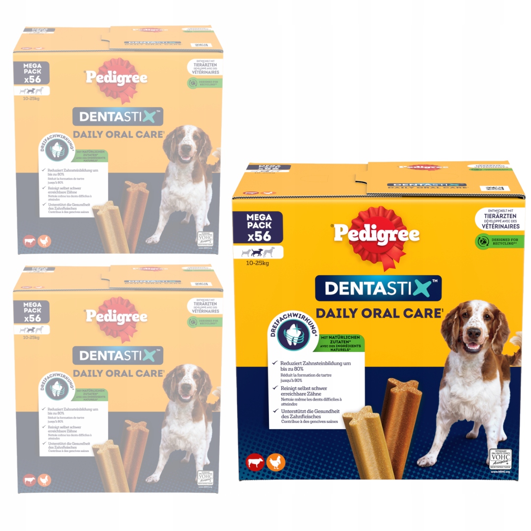 Levně Pedigree Dentastix Pamlsek pro psy středních plemen 168ks