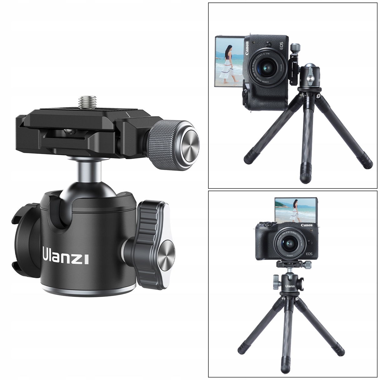 Głowica 3D Ulanzi U-80L do VLOG na aparat mikrofon lampę Kod producenta U-80L