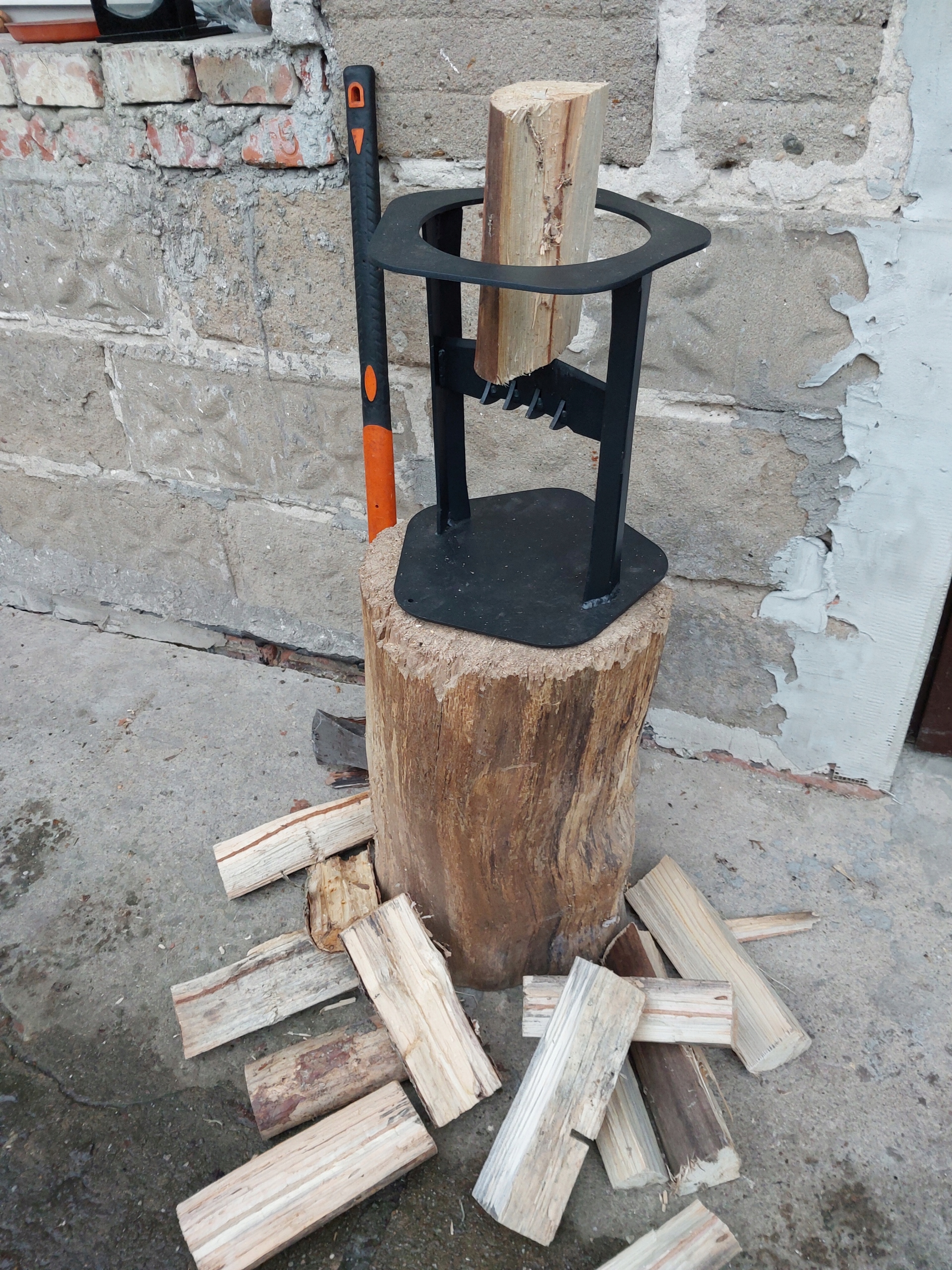 Kiwi łuparka ręczna rozłupywacz do drewna opałowego stojak do łupania