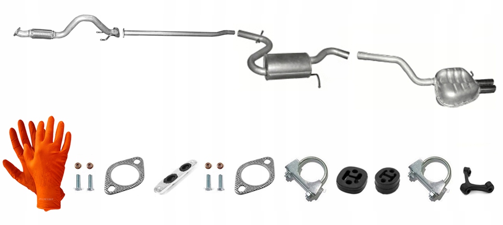 Vw Golf V VI 1.4 TSi 90 kW (2007-2013) Kombi Výfukový Systém