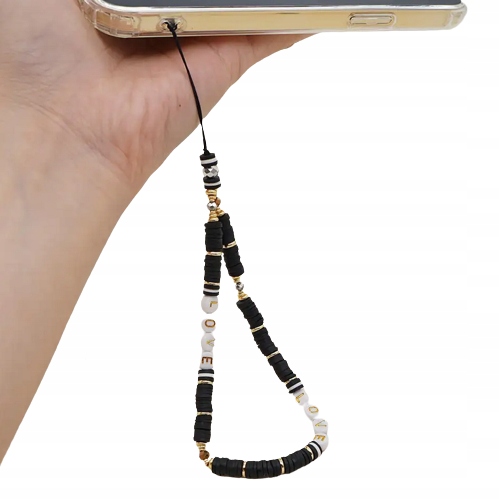 ZAWIESZKA SMYCZ DO TELEFONU BRELOK DO TELEFONU TABLETU KORALIKI PERŁY