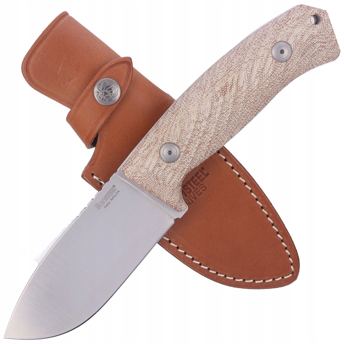 Nůž LionSteel M3 Natural Canvas Micarta (M3 Cvn)