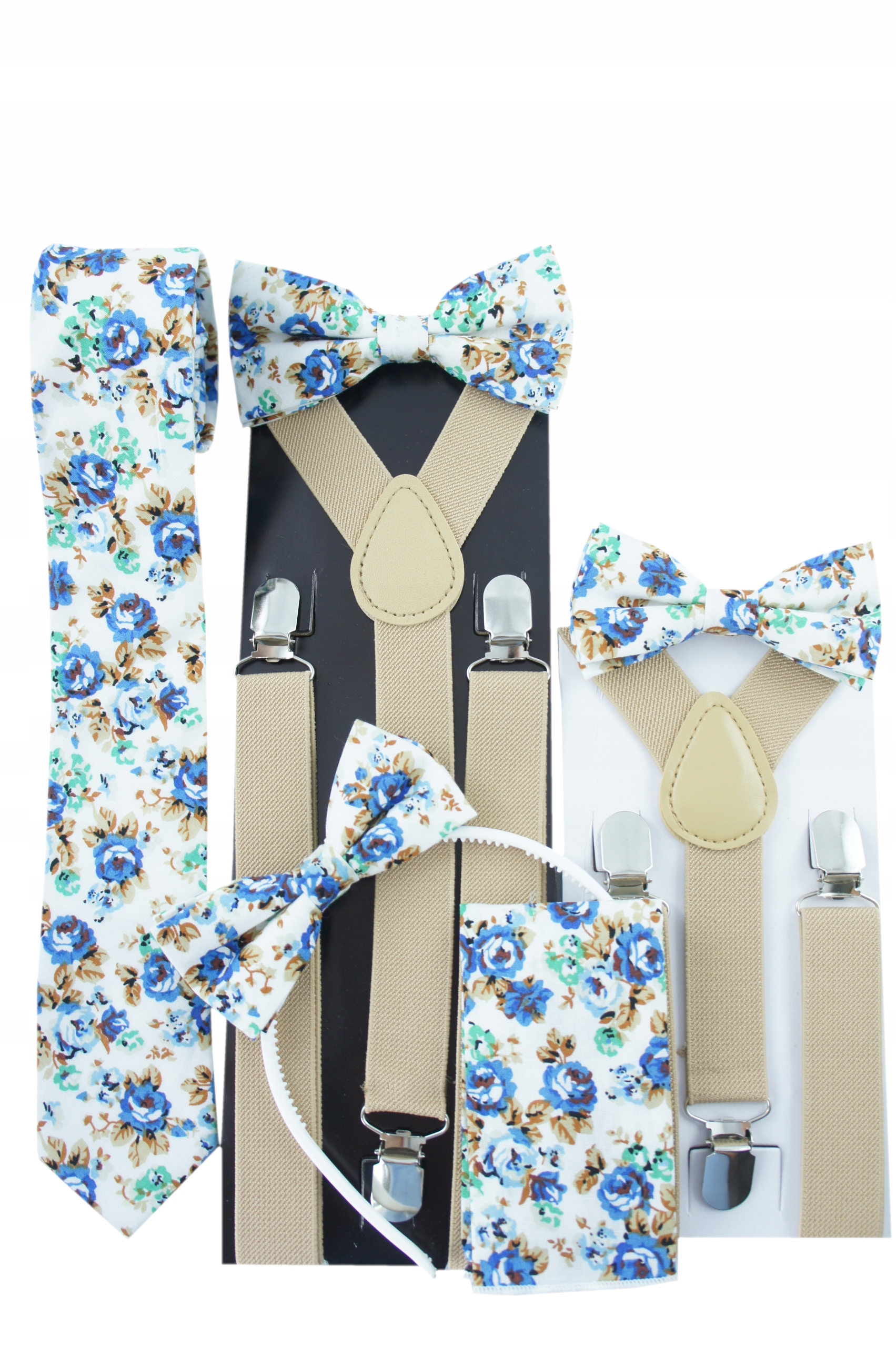 Poszetka chusteczka do kieszonki marynarki KWIATY Materiał dominujący poliester