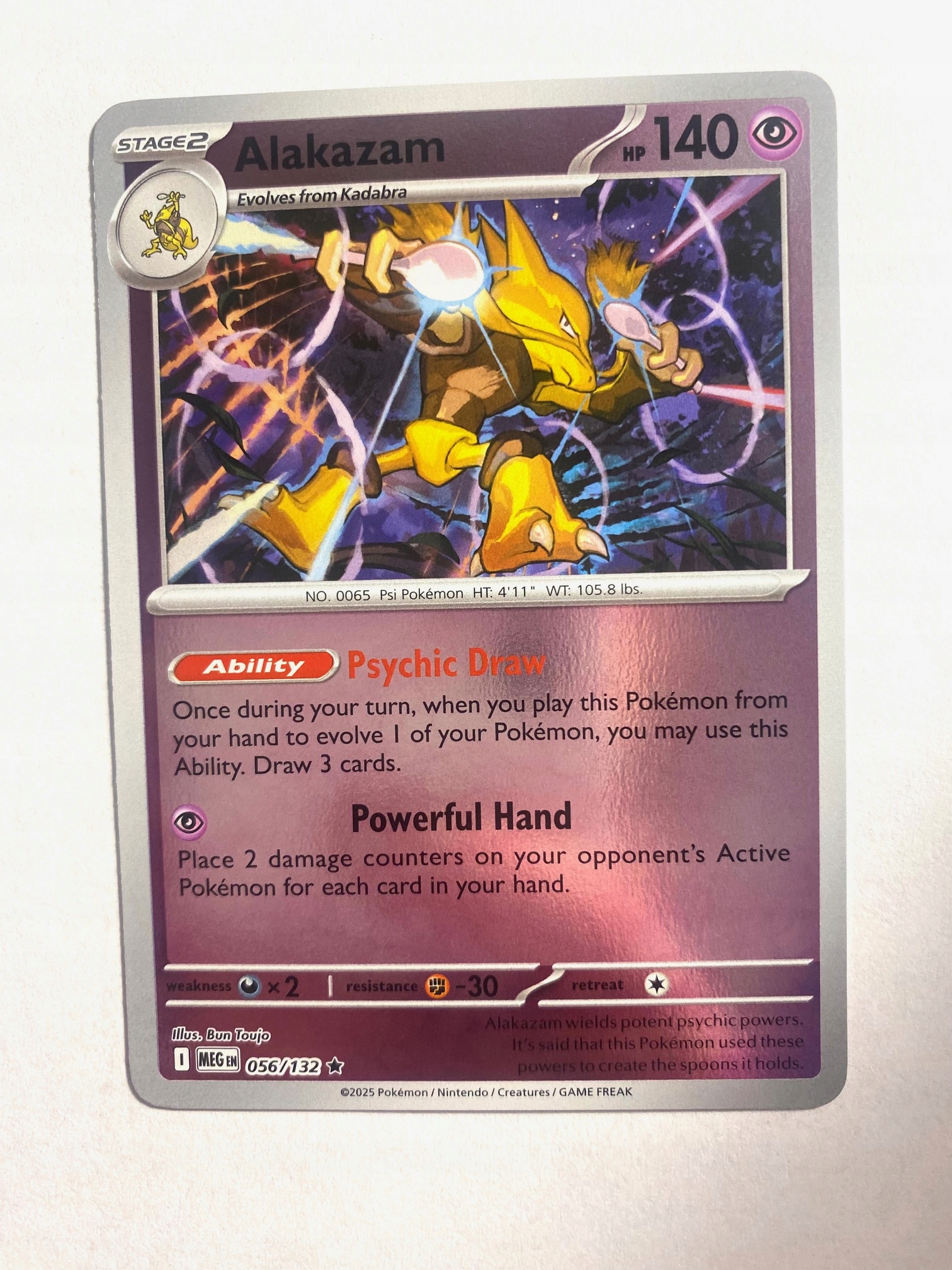 Evolution Reverse 056/132 Alakazam
