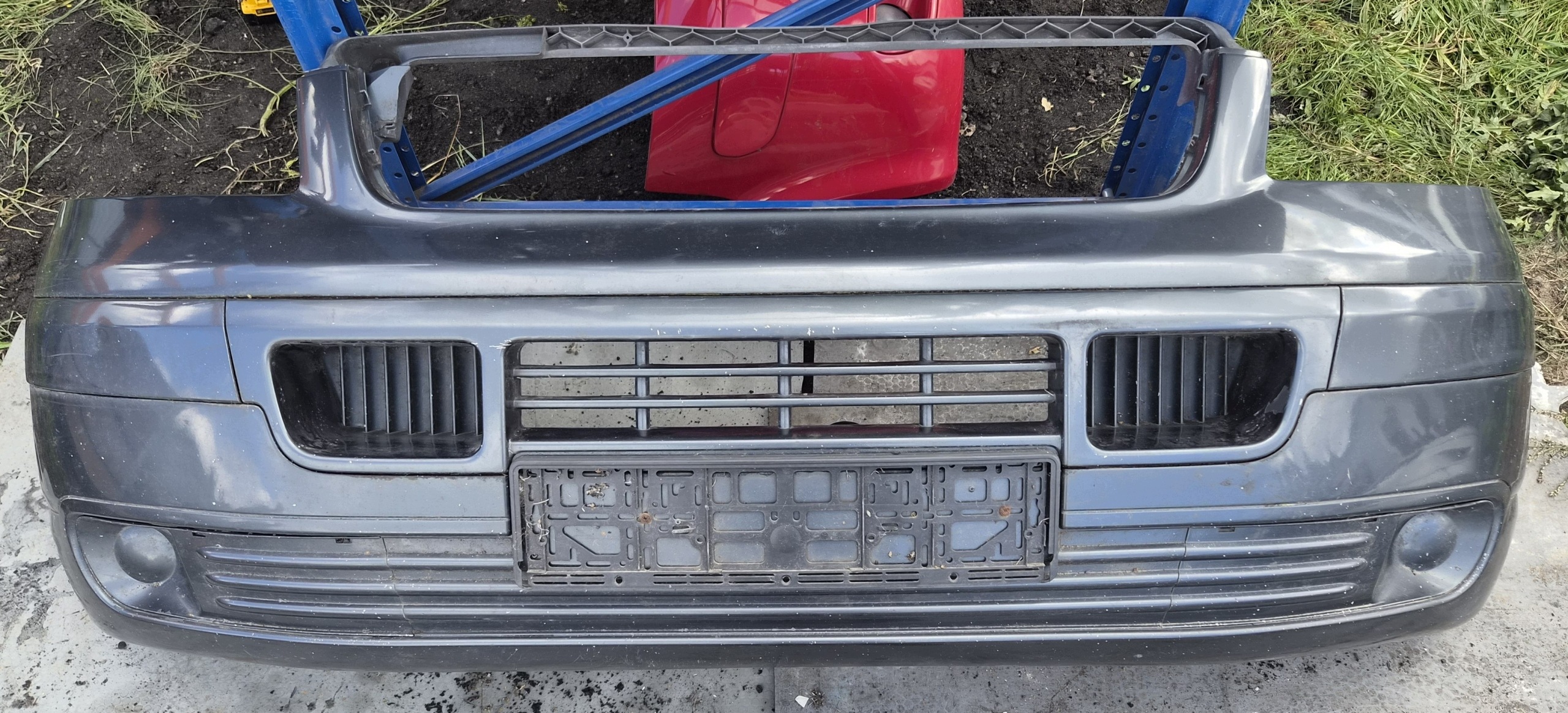 VW T5 Frontstoßstange vorne Caravelle Multivan grau LD7U