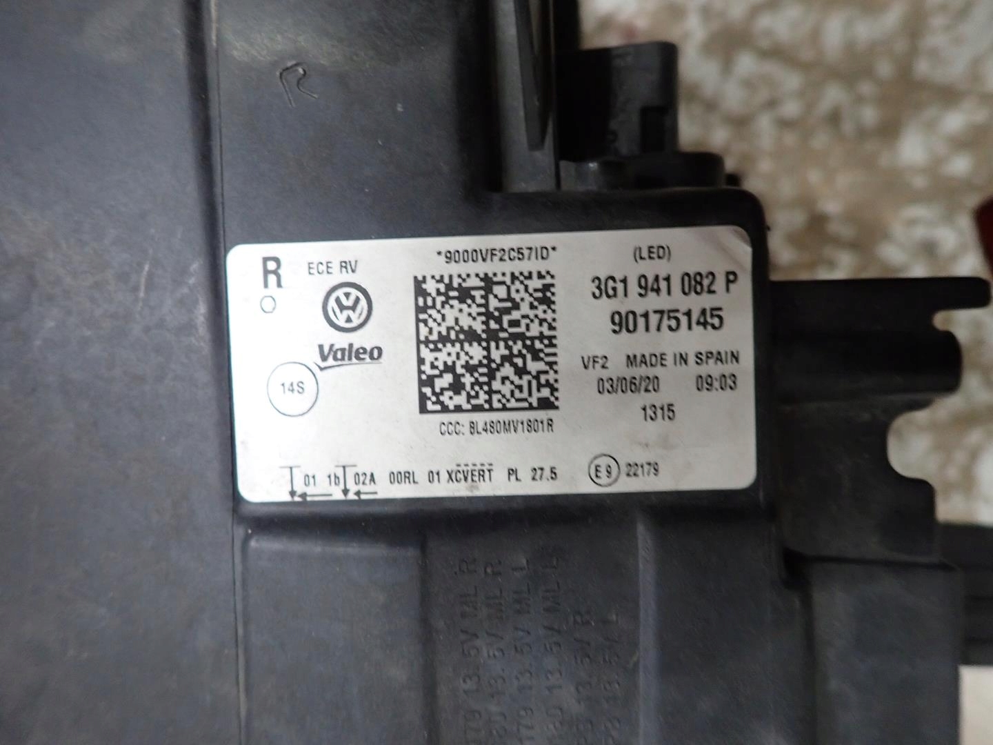 light front front right VW PASSAT B8 LIFT 2019- FULL LED