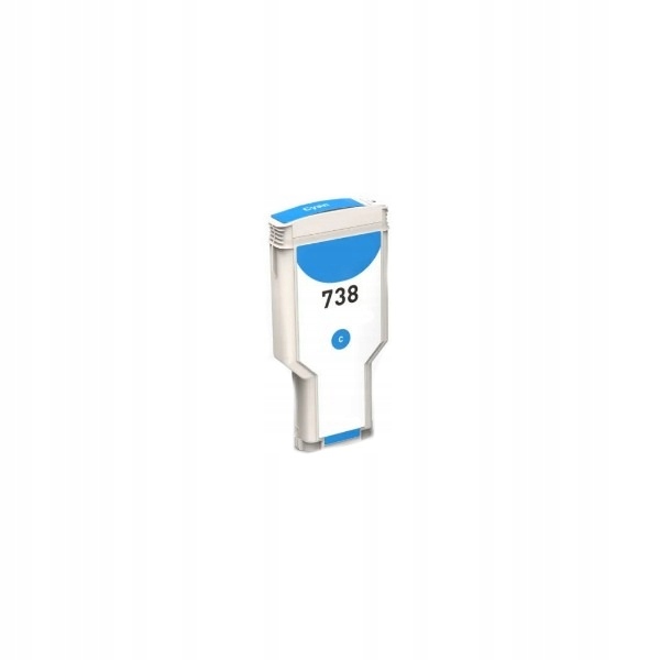 Naplnka Hp 738 676M6A azurová kompatibilní cartridge, 300ml