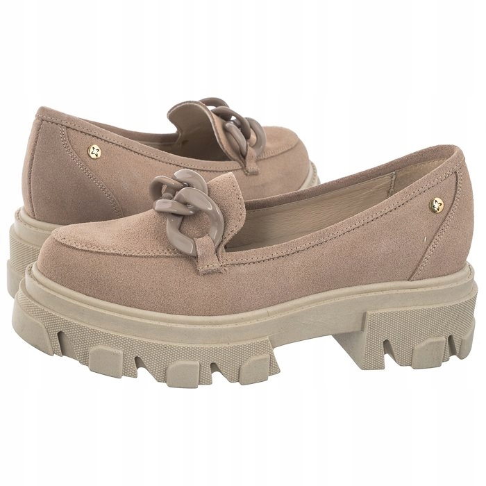 Boty Mokasíny Maciejka Řetěz Béžová 2850J-10