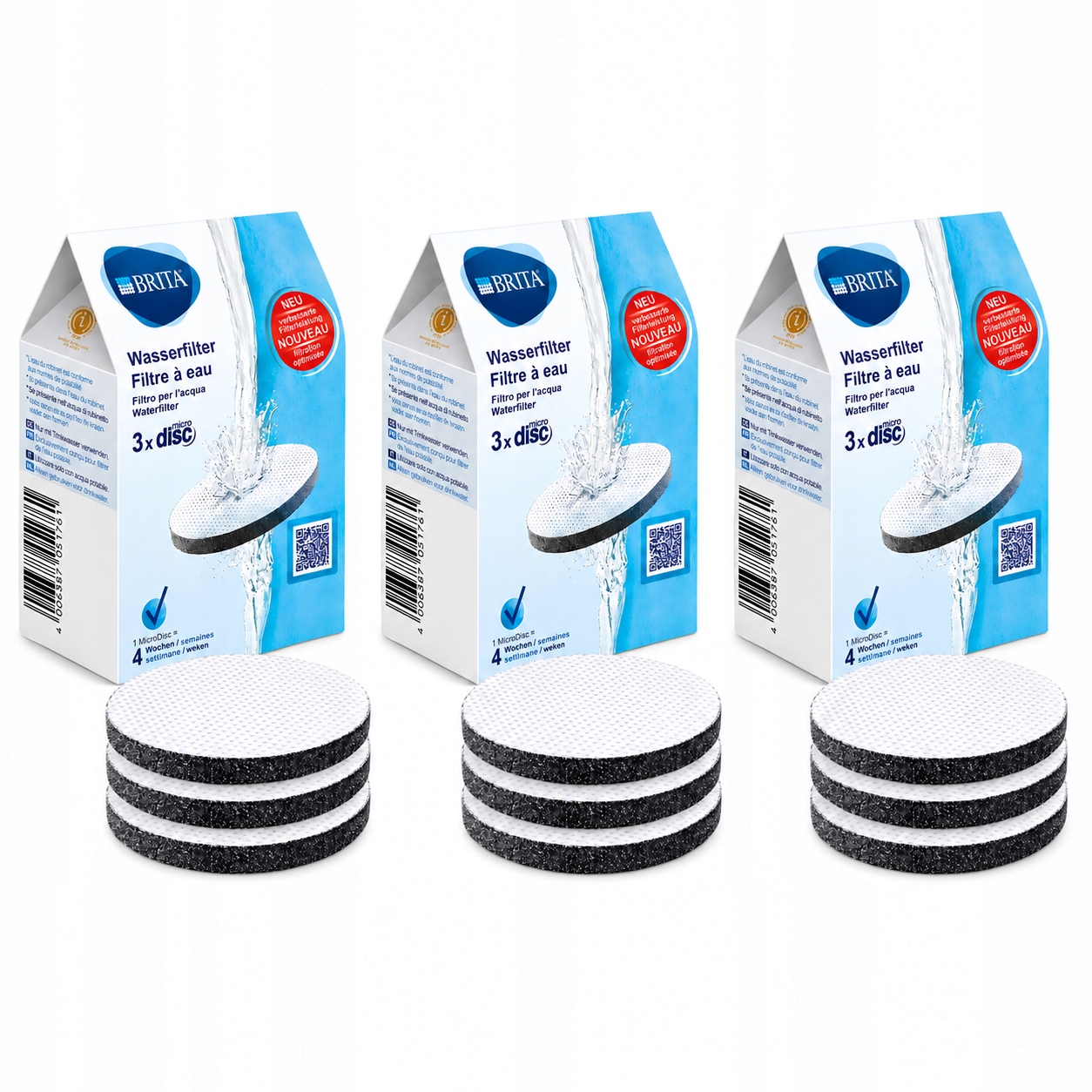 Filtrační vložka Brita MicroDisc do láhve Fill&Go Karafy Fill&Serve 9ks