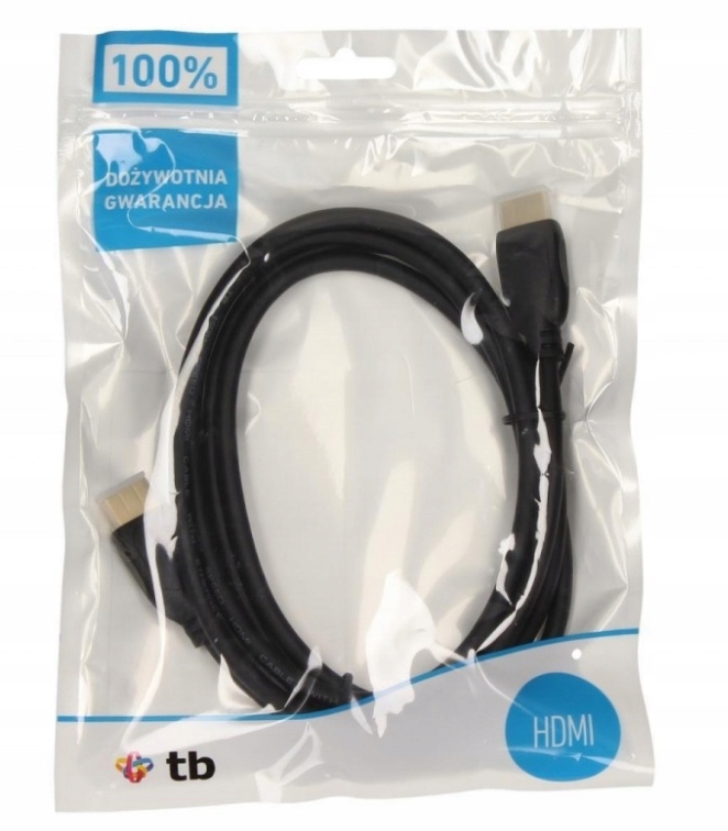 Tb, Kabel Hdmi 1.4 pozłacany, 1.8 m