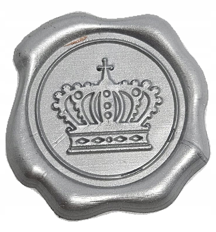 Odbicia Lakowe PIECZĘĆ LAKI KORONA SZARA 10szt