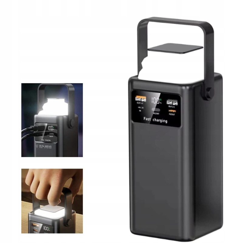 Powerbanka Rychlé nabíjení Notebook Camping Superjasné Led diody