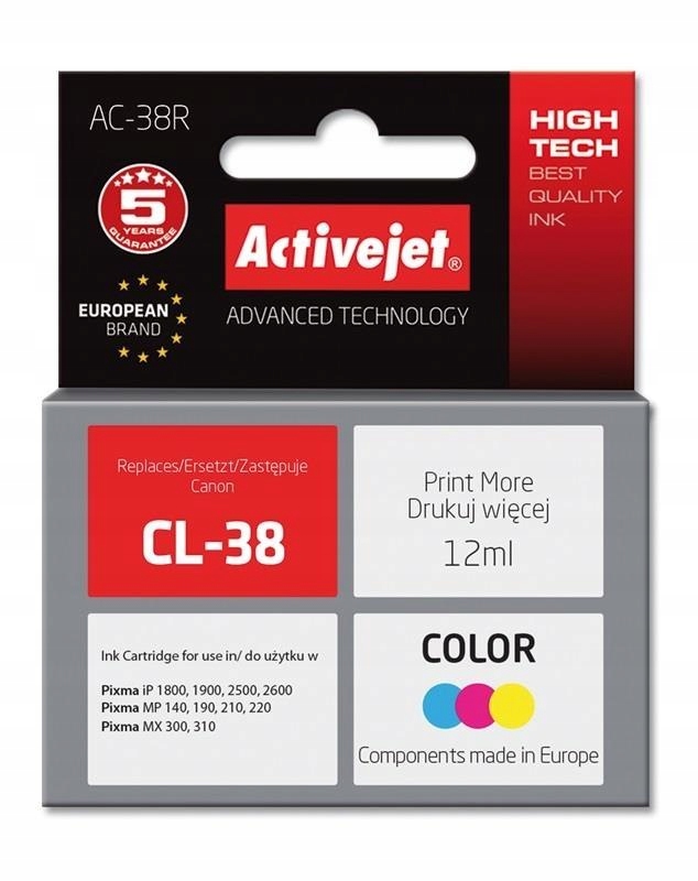 Tusz ActiveJet do Canon trójkolorowy