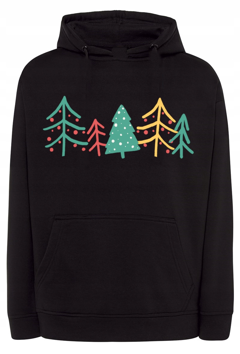 Mikina s potiskem Vánoční stromky Vánoční stromeček r.XL
