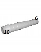 

Łącznik Prosty Pom plastikowy na wąż 10-6 mm Red