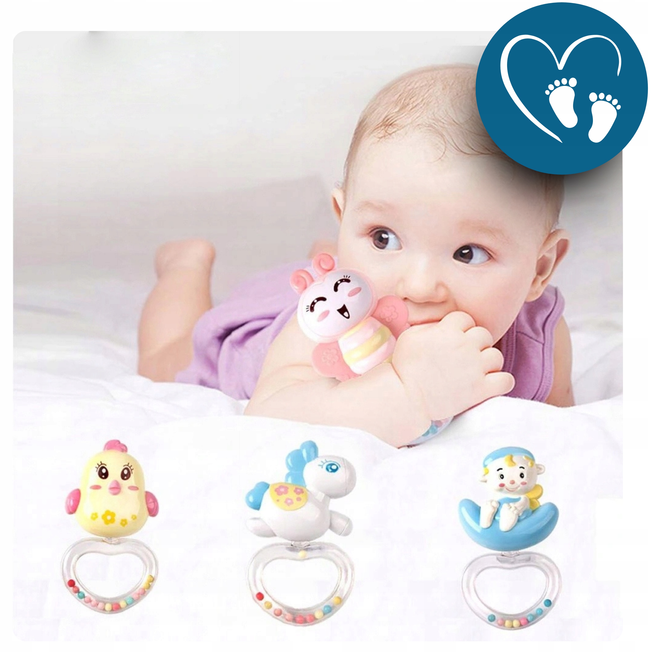 Karuzela pozytywka do łóżeczka dla małego dziecka grająca z pilotem XL Wiek dziecka 0 +