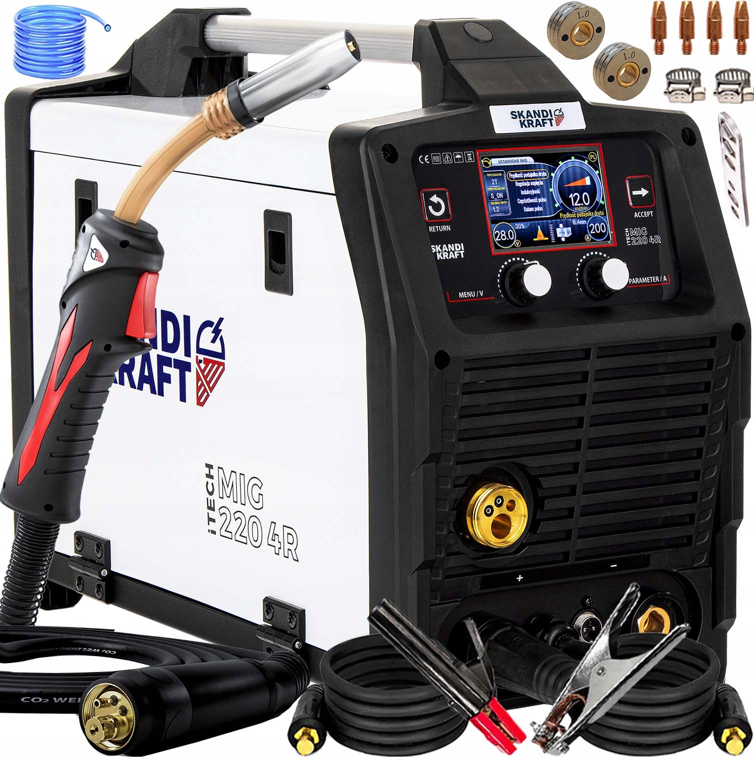 SPAWARKA INWERTOROWA MIGOMAT SKANDI KRAFT iTECH MIG 220 4R SYNERGIA PULS 4T