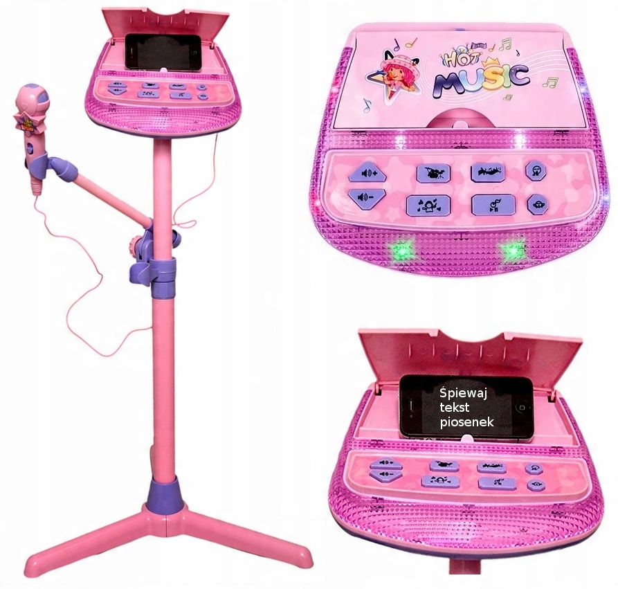 

Zestaw Do Karaoke Dla Dzieci Mikrofon Statyw MP3