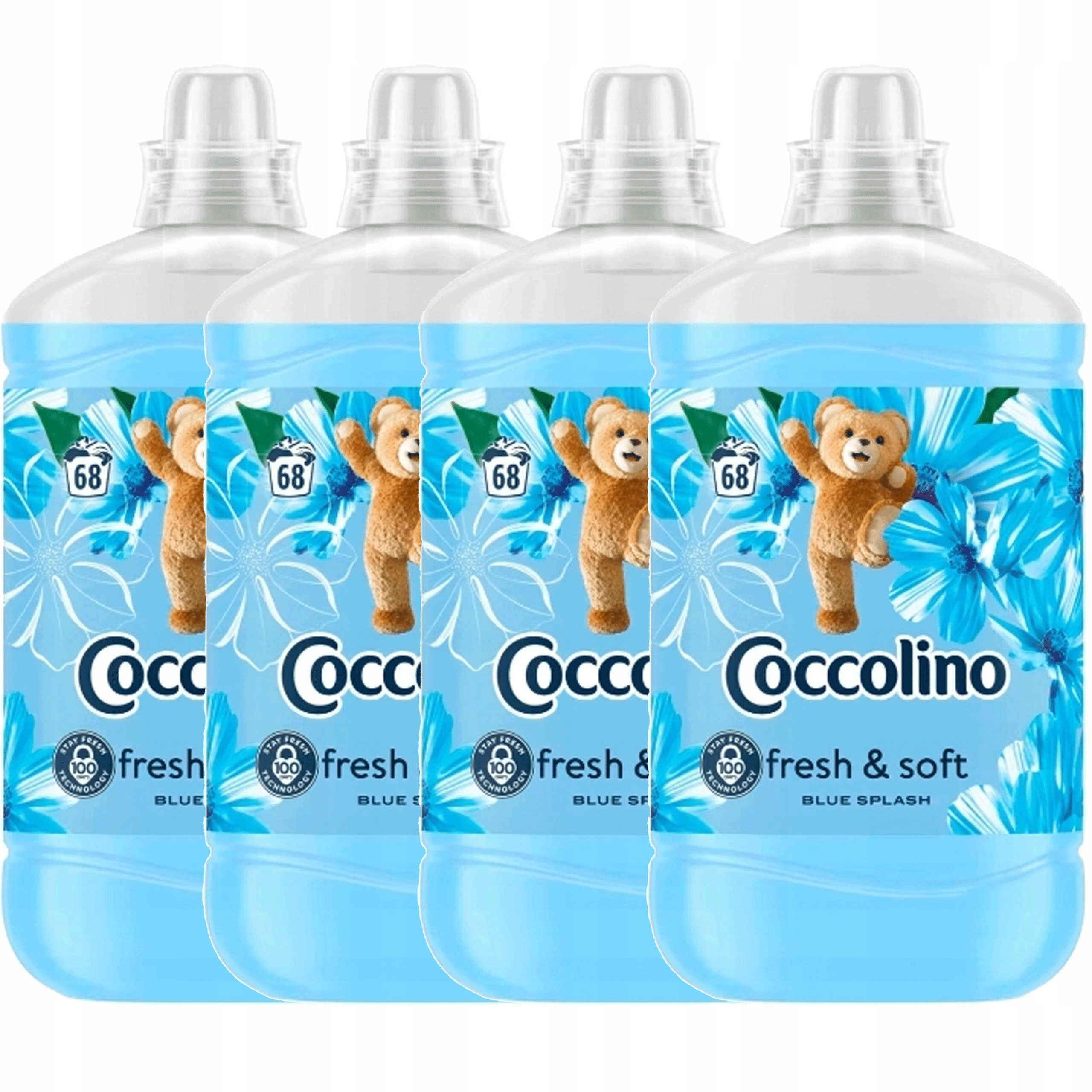 Coccolino Creations Blue Splash płyn do płukania tkanin 1,7L 68prań x4