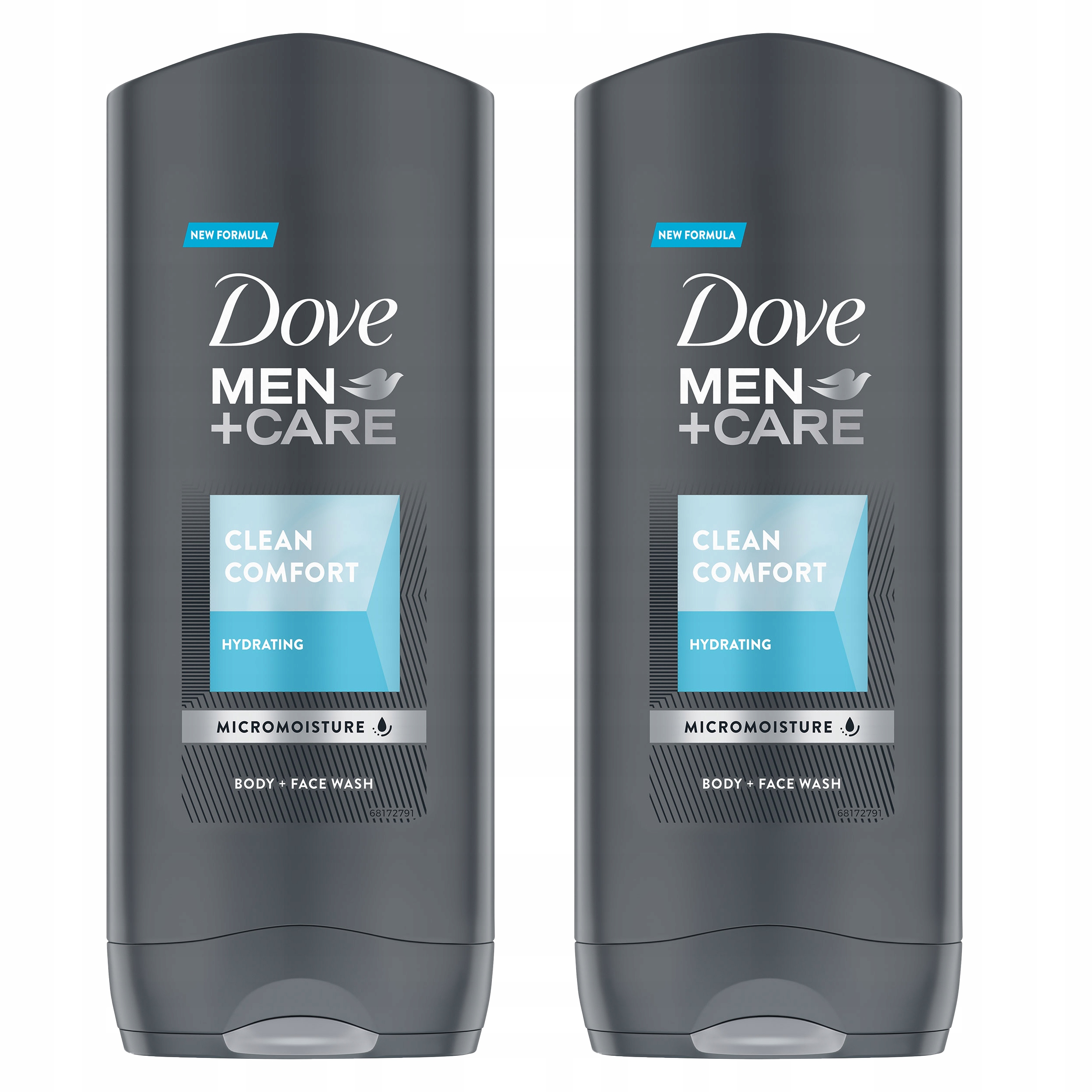 Dove Men Żel Pod Prysznic Clean Comfort 400ml x 2