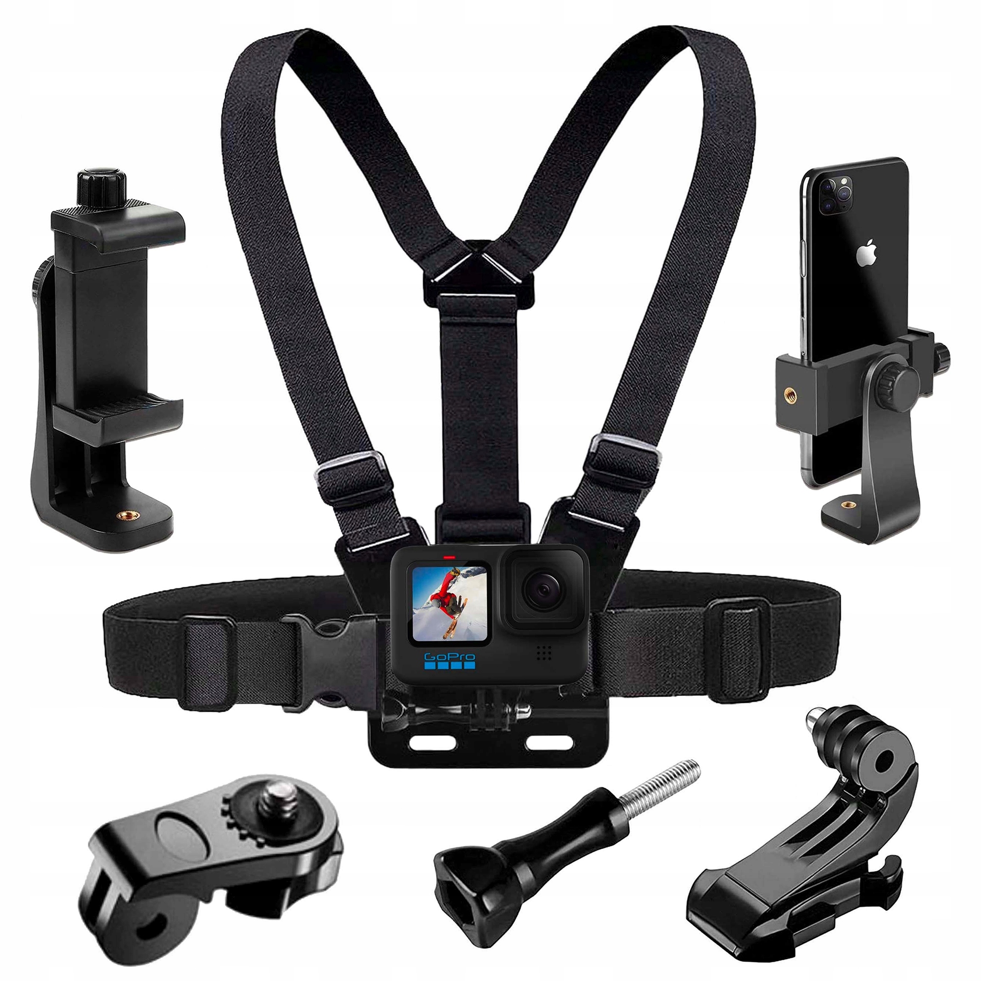 SZELKI UCHWYT NA KLATKĘ PIERSIOWĄ CHEST MOUNT NA TELEFON KAMERĘ GOPRO DJI Kod producenta Uchwyt uprzęży