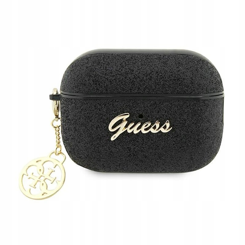 Guess 4G Glitter Flake Etui AirPods Pro 2 (czarny)