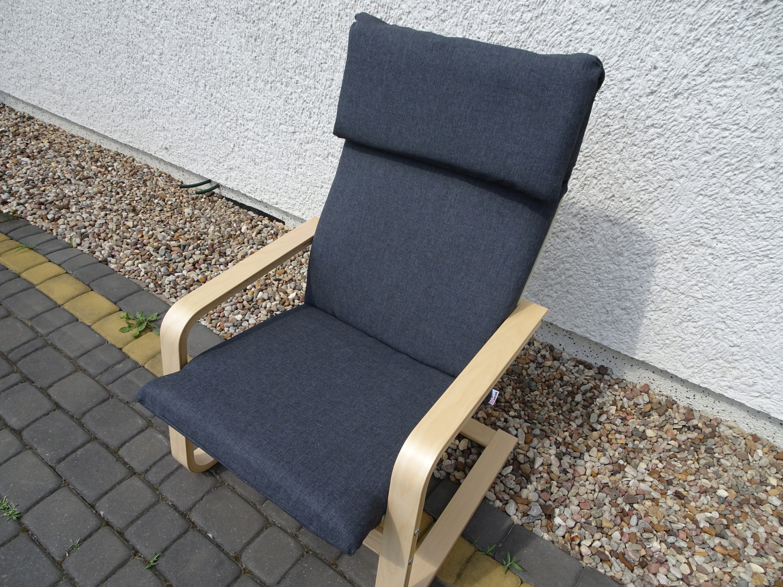 poduszka fotel Ikea Pello Poang 8cm Antracyt Lira