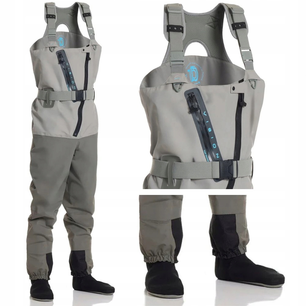 Wodery Wędkarskie Oddychające Spodniobuty Vision Scout Pro Zip V9720-XLL