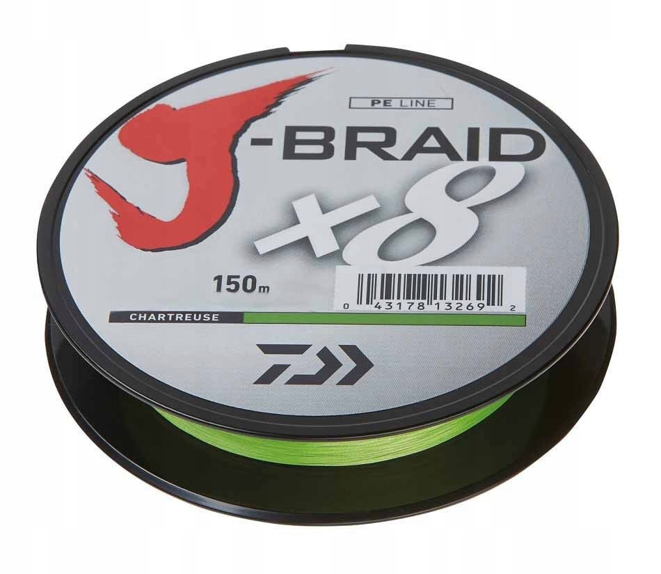 

Plecionka Daiwa J-Braid X8 0,13mm/150m chartreuse