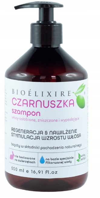 

Bioelixire Szampon Z Czarnuszką wzmocnienie 500ml
