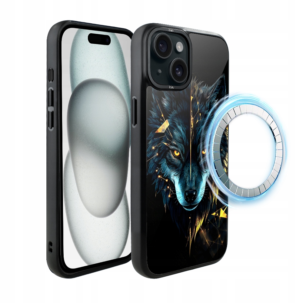 Pouzdro Ibizu DropGuard Matné pro iPhone 15 Plus s MagSafe, Wolf of Power
