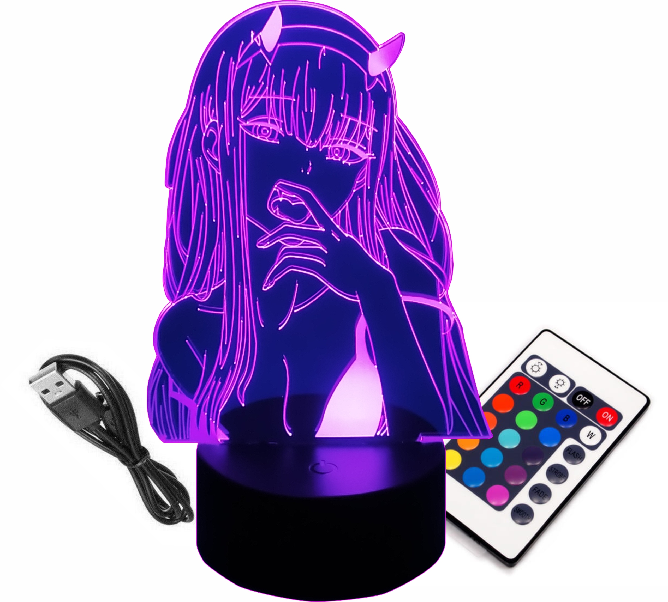 LAMPKA NOCNA 3D LED DARLING IN THE FRANXX ZERO TWO