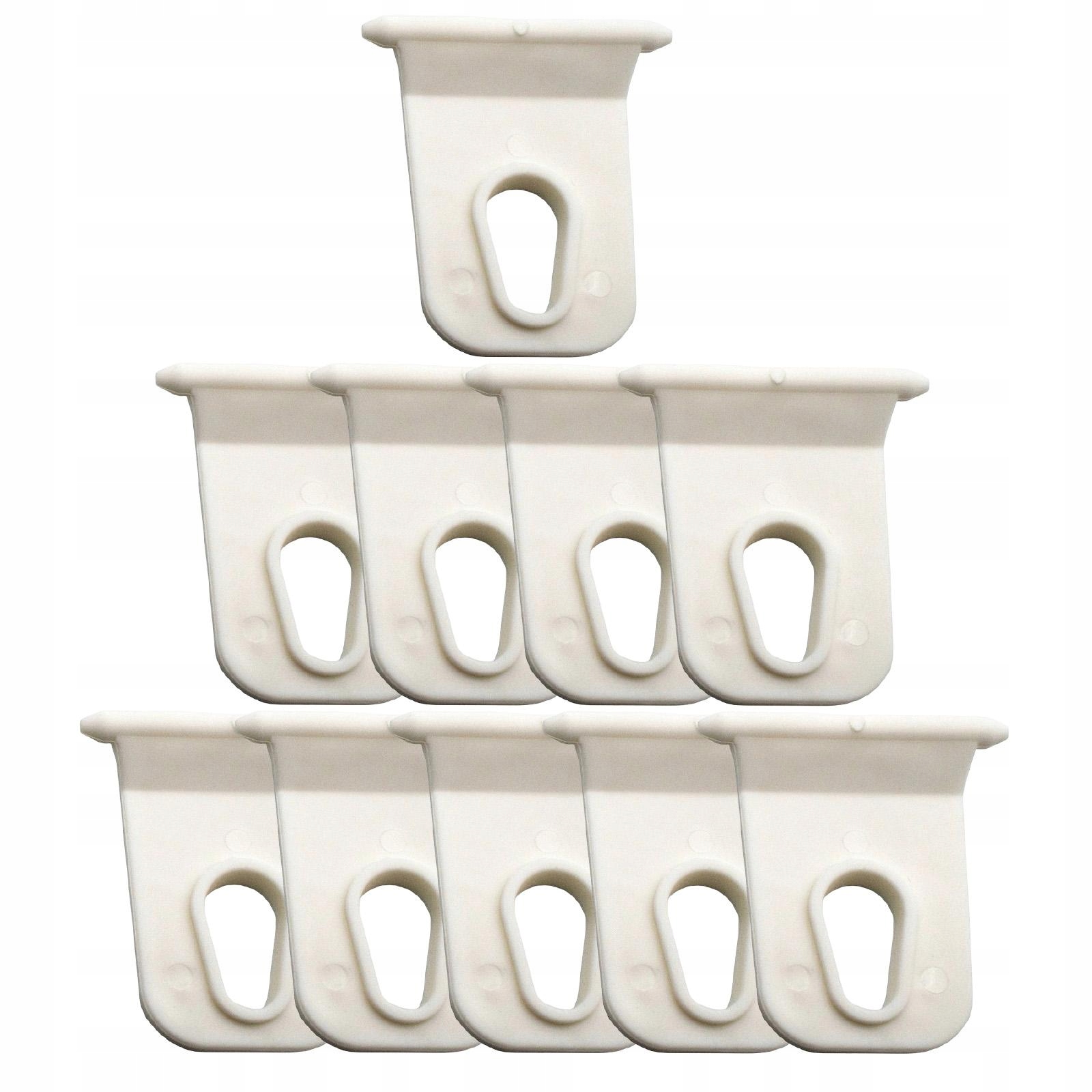 10x Wieszak kanałowy z haczykami do markiz RV