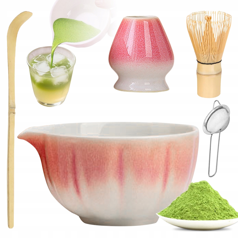 Levně Sada Na Výrobu Matcha Dárková Sada Na Čaj Macha Elegantní 5STZ