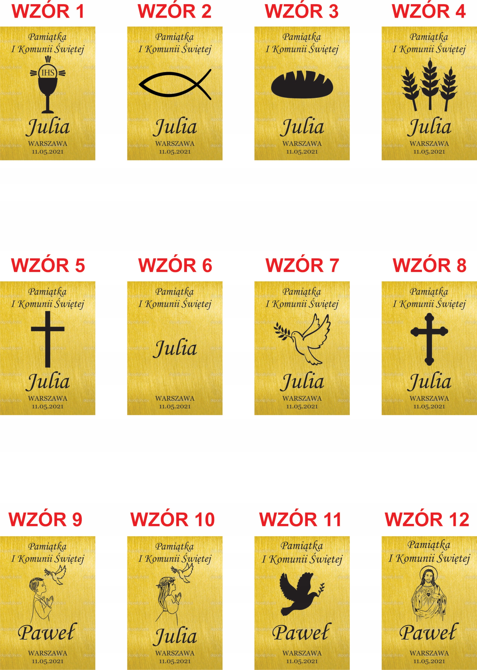 RÓŻANIEC I KOMUNIA ŚWIĘTA – PERSONALIZOWANY/BIAŁY EAN (GTIN) 5905947518500