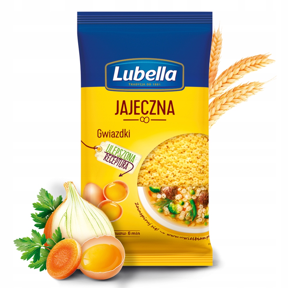 Lubella яичная лапша пшеничные звезды 250 г Вес 0.25 кг