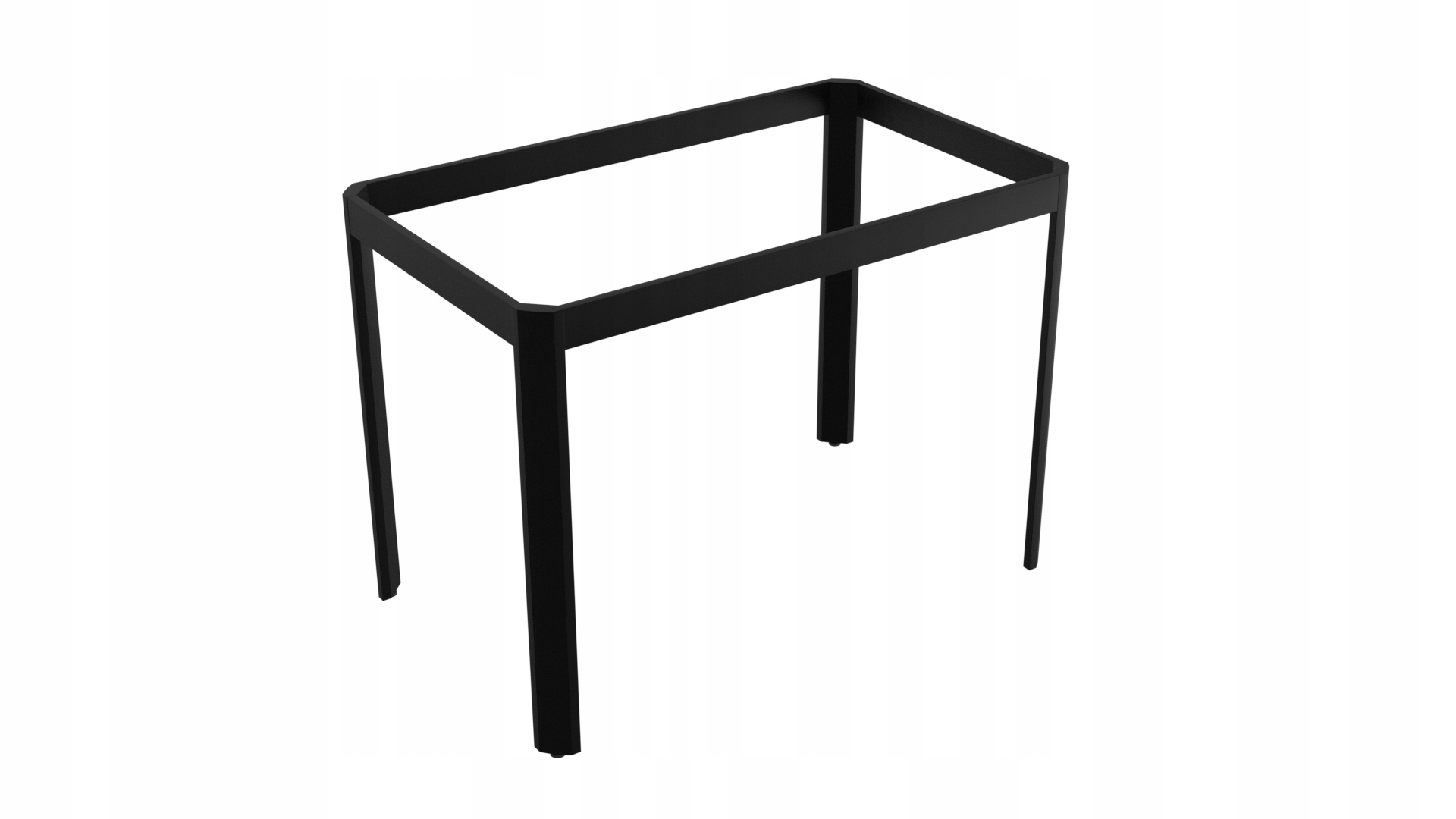 Hliníkové Kovové Nohy Ke Stolu, Černé, Rozměr