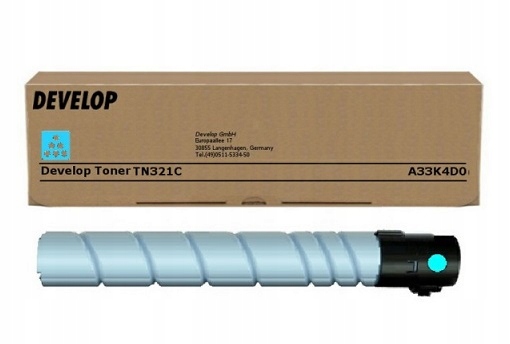 Toner Develop TN321 A33K4D0 modrý (cyan)
