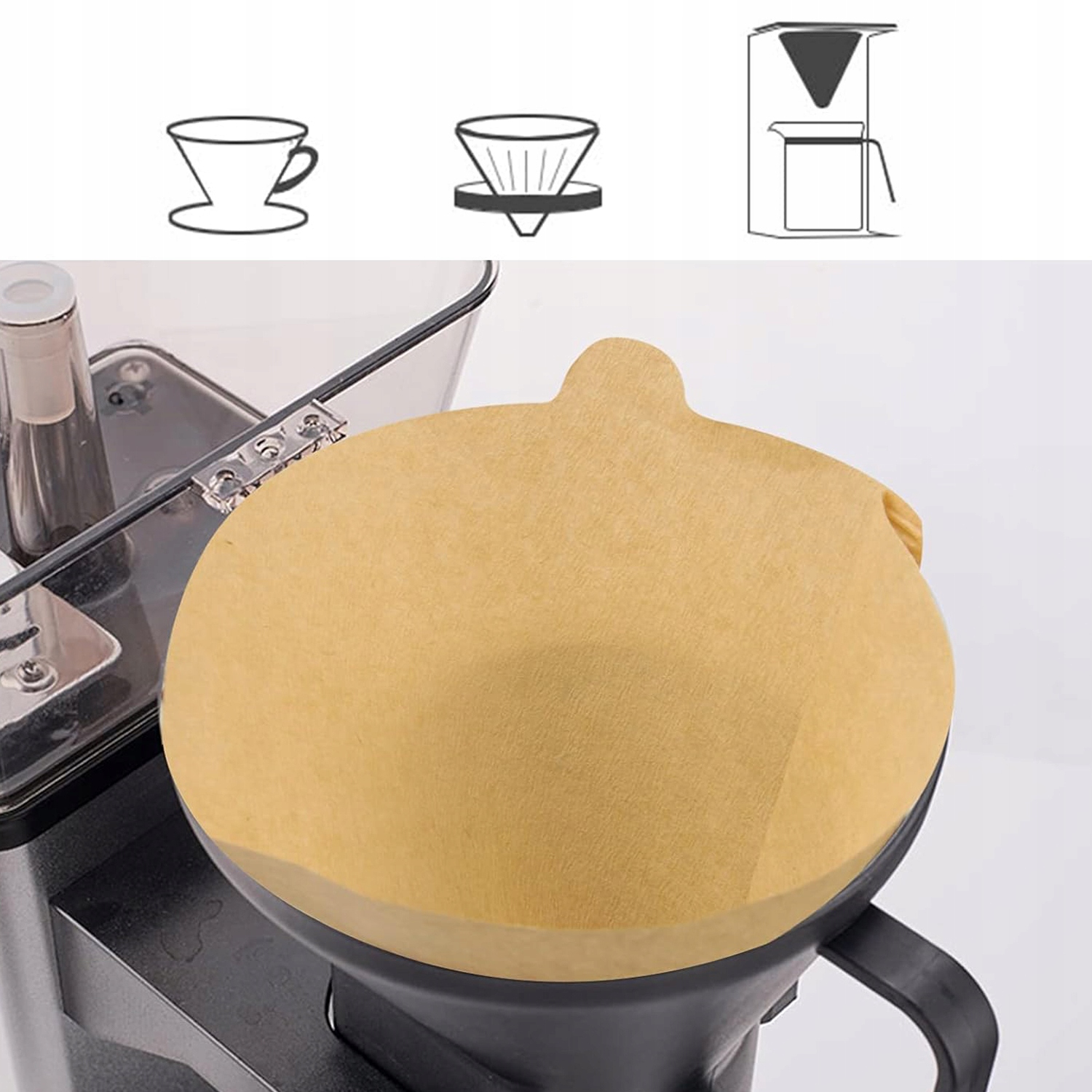 WIELOFUNKCYJNE FILTRY PAPIEROWE DO KAWY JEDNORAZOWE STOŻKÓW KROPLUJĄCYCH Kod producenta FILTRY PAPIEROWE DO KAWY